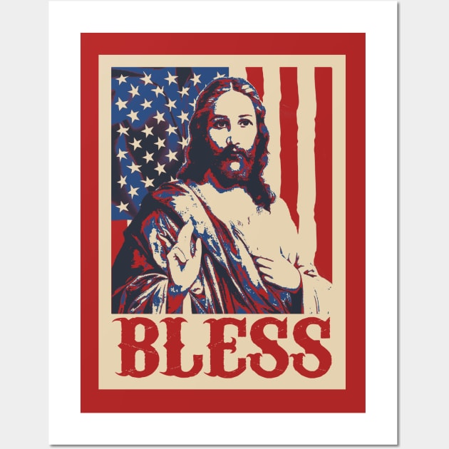 God Bless America Wall Art by mia_me